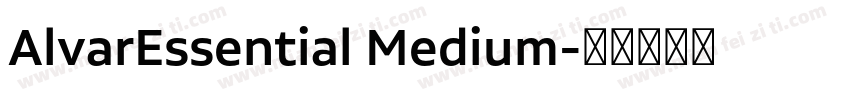 AlvarEssential Medium字体转换